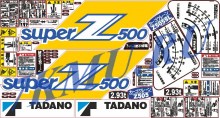 Комплект наклеек для КМУ Tadano Super Z500